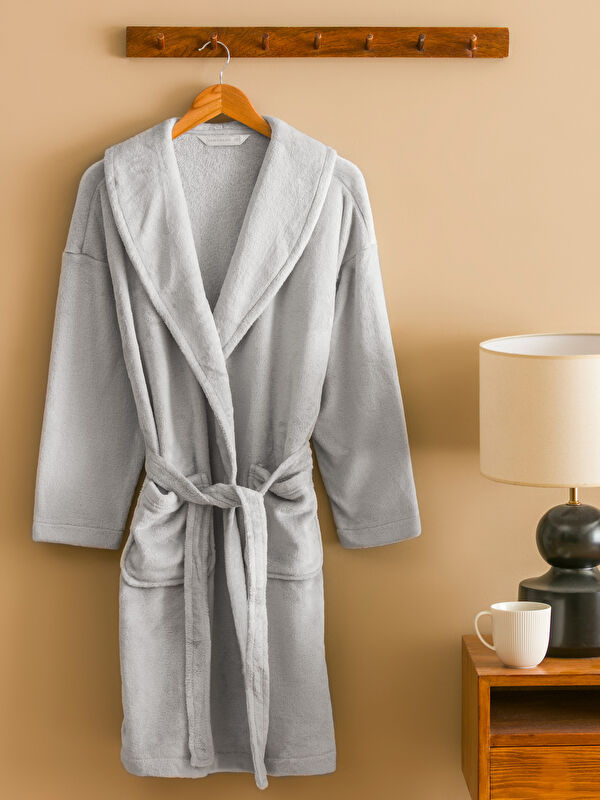 LCW DREAM Double Breasted Plush Women's Robe