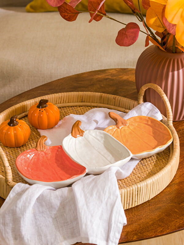 LCW HOME Pumpkin Figurine Ceramic Snack Bowl 32 cm