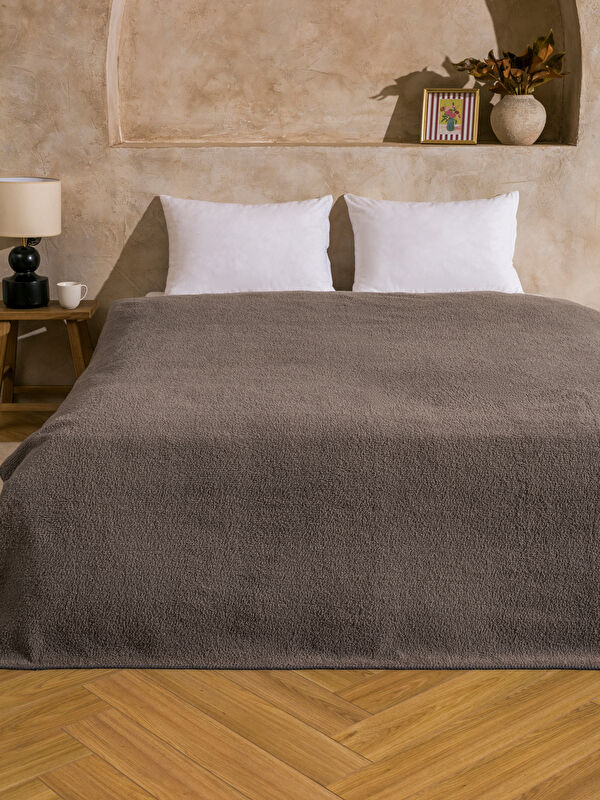 LCW HOME Çift Kişilik Pelüş Battaniye 200x220 cm