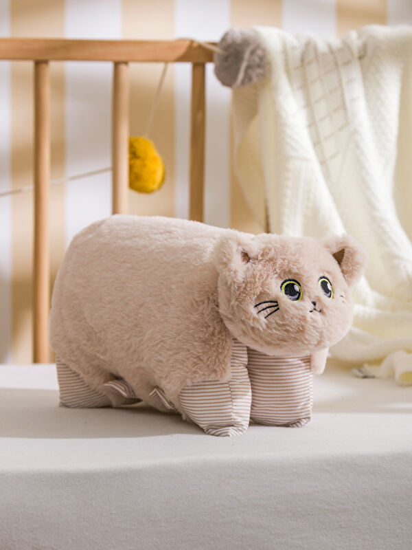 LCW HOME Cat Figure Plush Baby Cushion Pillow 37 cm