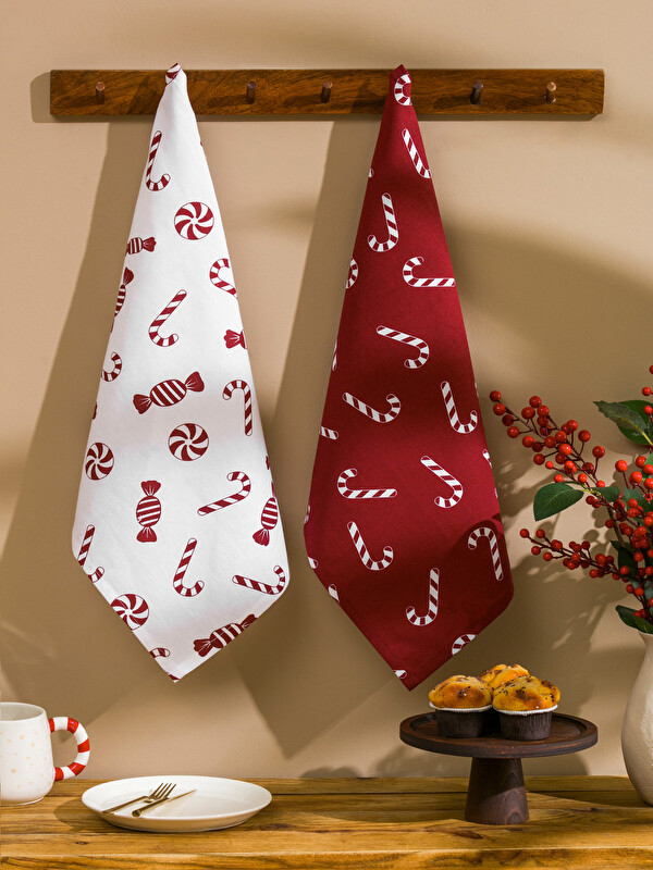LCW HOME منشفة شاي مطبوعة - مجموعتين 40x50 سم