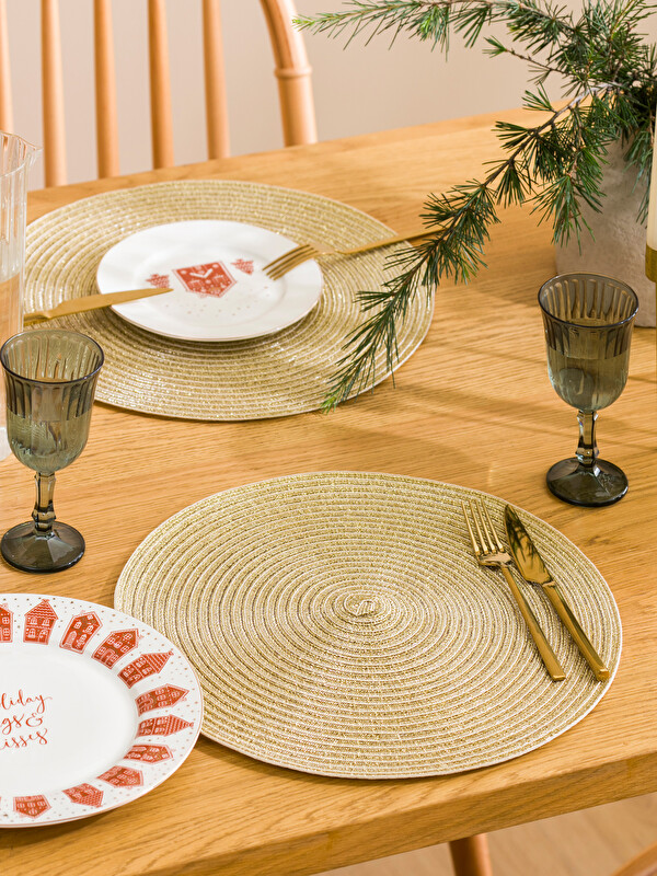 LCW HOME Plain Round Placemat 38x38 cm