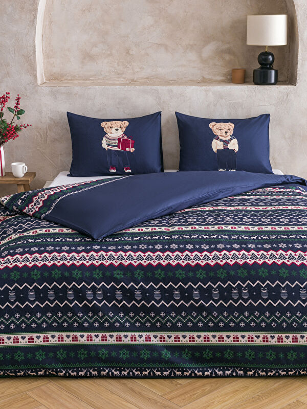 LCW HOME Ayı Teddy Baskılı Çift Kişilik Nevresim Seti