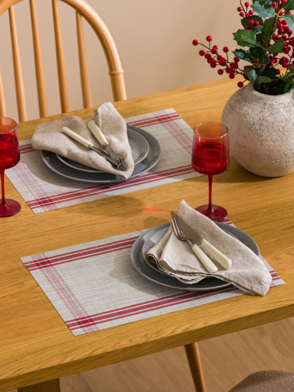 LCW HOME Striped Placemat 2 Pack 45x30 cm