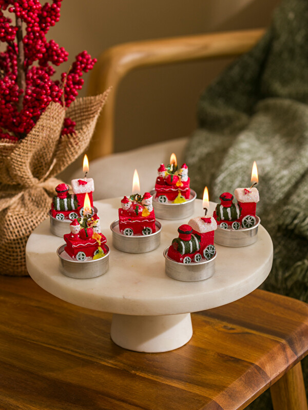 LCW HOME New Year Themed Decorative Candle 6-pack