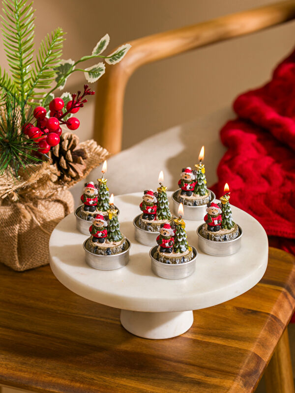 LCW HOME New Year Themed Decorative Candle 6-pack