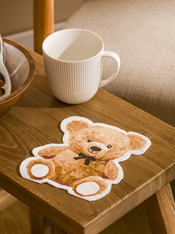 LCW HOME Bear Teddy Patterned Paper Napkin 20-pack