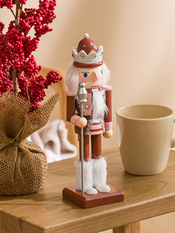 LCW HOME Nutcracker Figured Wooden Figurine 25 Cm