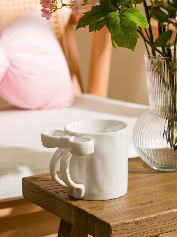 LCW HOME Bow Detailed Ceramic Mug 360 ml