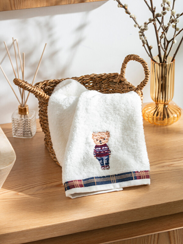 LCW HOME Ayı Teddy Nakışlı Yüz Havlusu 50x80 cm