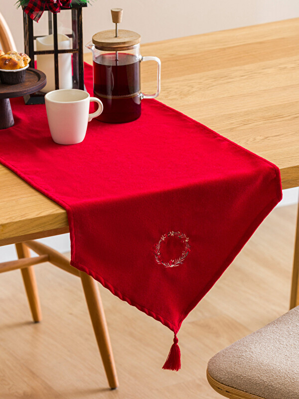 LCW HOME Yılbaşı Temalı Püsküllü Runner 45x150 cm