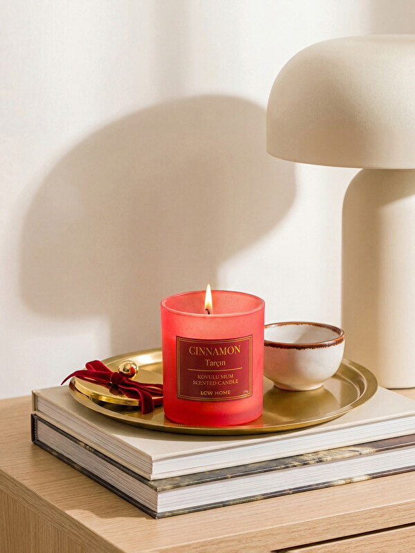 LCW HOME Cinnamon Scented Decorative Glass Candle 190 g