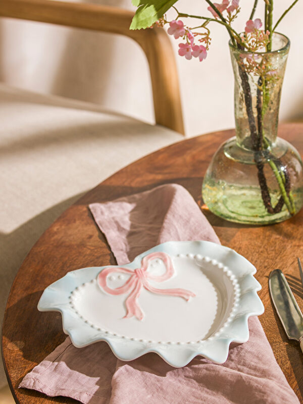 LCW HOME Bow Print Ceramic Plate 20 cm