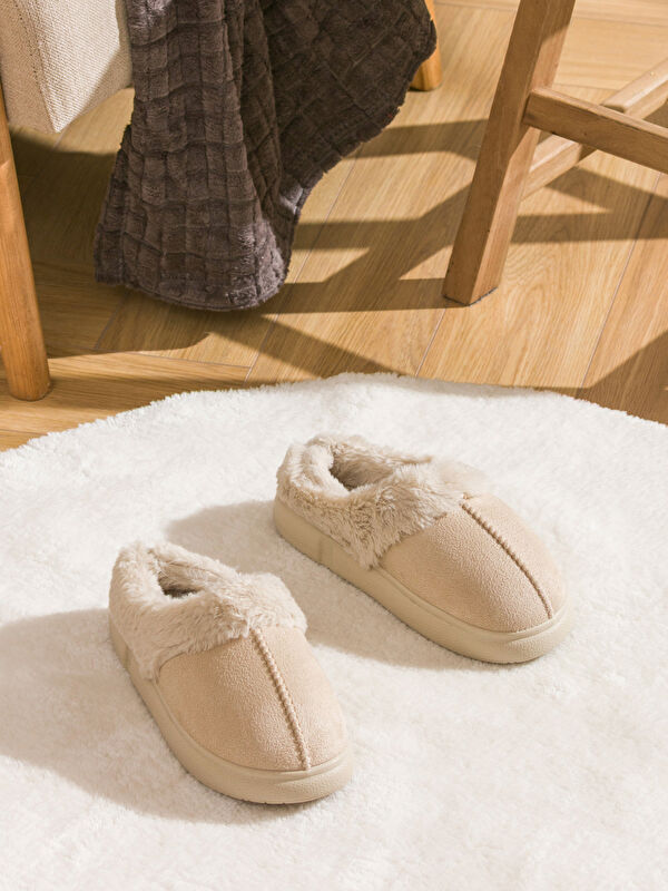 Lcw Steps Bej Lcw Steps Süet Görünümlü Kadın Ev Terliği