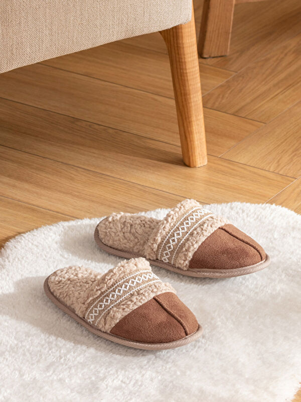 LCW STEPS Süet Görünümlü Kadın Ev Terliği