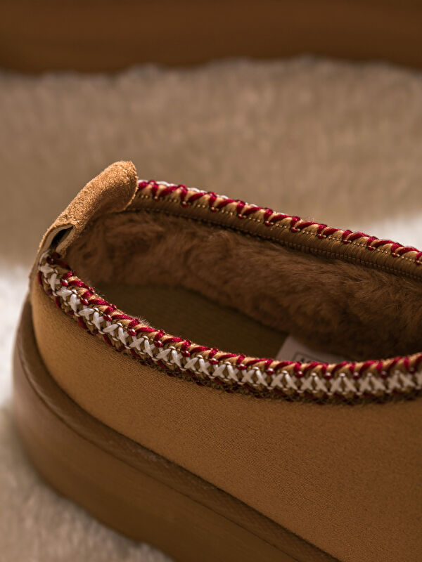 Süet Görünümlü Kadın Ev Ayakkabısı - Görsel 4