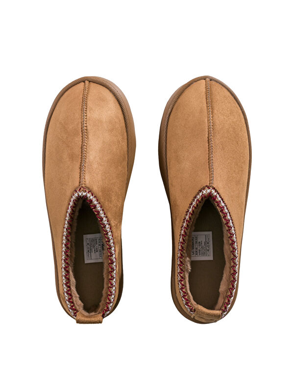 Süet Görünümlü Kadın Ev Ayakkabısı - Görsel 7