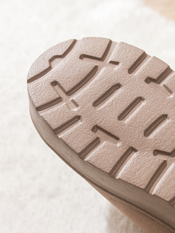 Süet Görünümlü Kadın Ev Ayakkabısı - Görsel 6