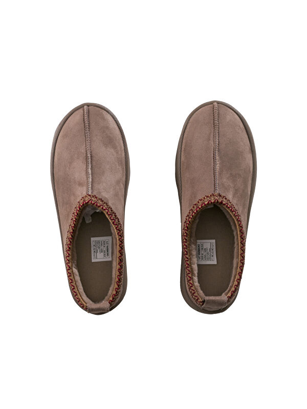 Süet Görünümlü Kadın Ev Ayakkabısı - Görsel 7