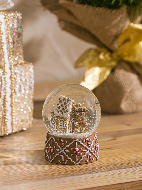 LCW HOME New Year Themed Snow Globe 9 cm