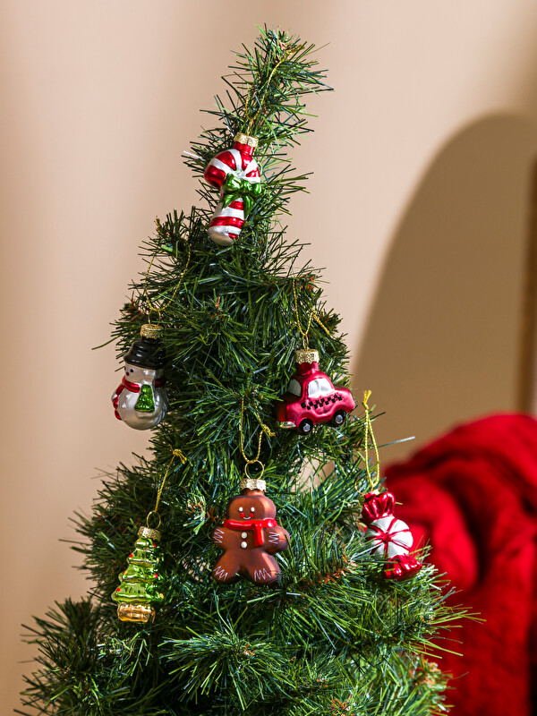 LCW HOME Pine Tree Ornament Set of 6