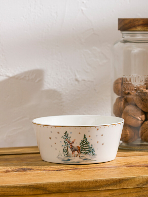 LCW HOME Štampana porcelanska činija za salatu 15 cm