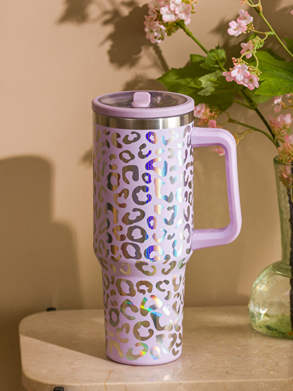 LCW JOY Straw Steel Thermos Water Bottle
