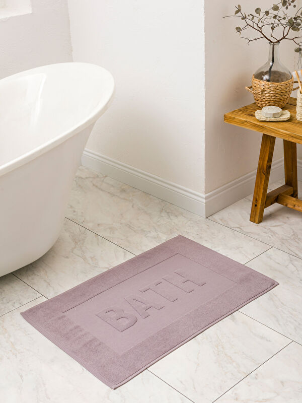 LCW HOME Yazı Nakışlı Banyo Paspası 50x70 cm