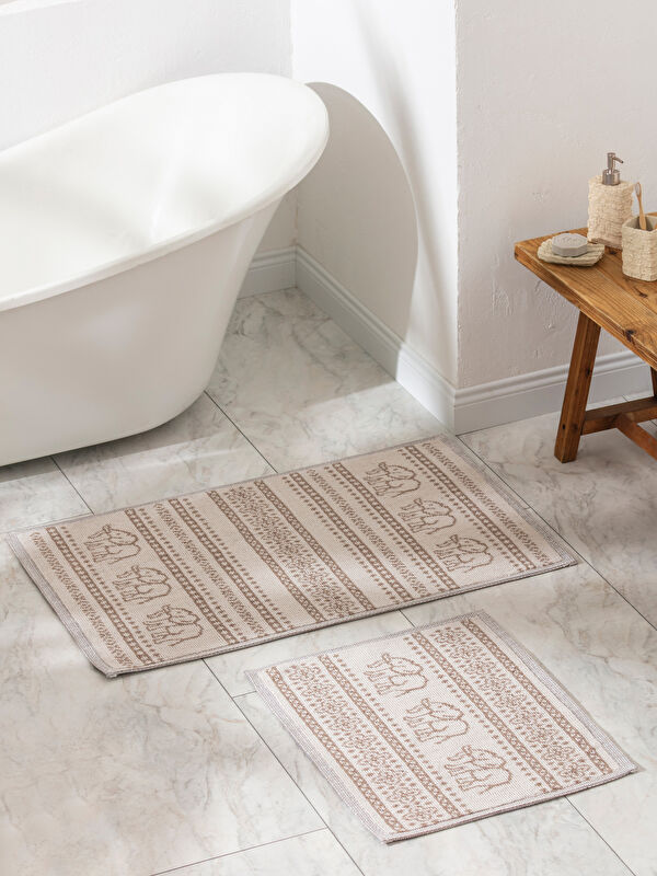 LCW HOME Fil Desenli Banyo Paspası 2'li