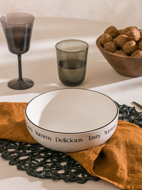 LCW HOME Baskılı Seramik Salata Kasesi 20 cm
