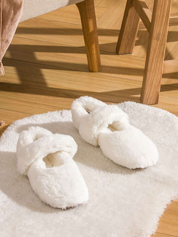 Pelüş Kadın Ev Ayakkabısı - Görsel 2