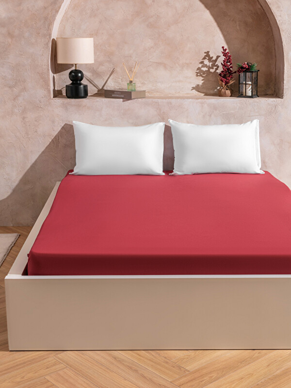 LCW HOME Pamuklu Çift Kişilik Lastikli Çarşaf