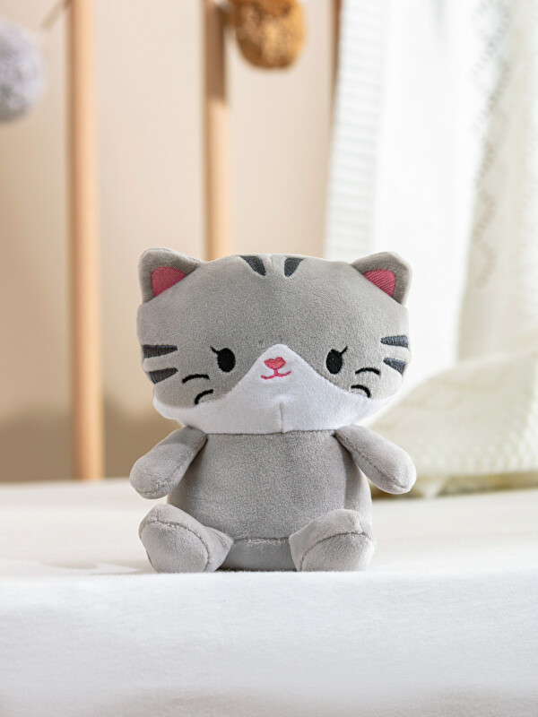 LCW HOME Kedi Figürlü Pelüş Bebek Kırlent 17 cm
