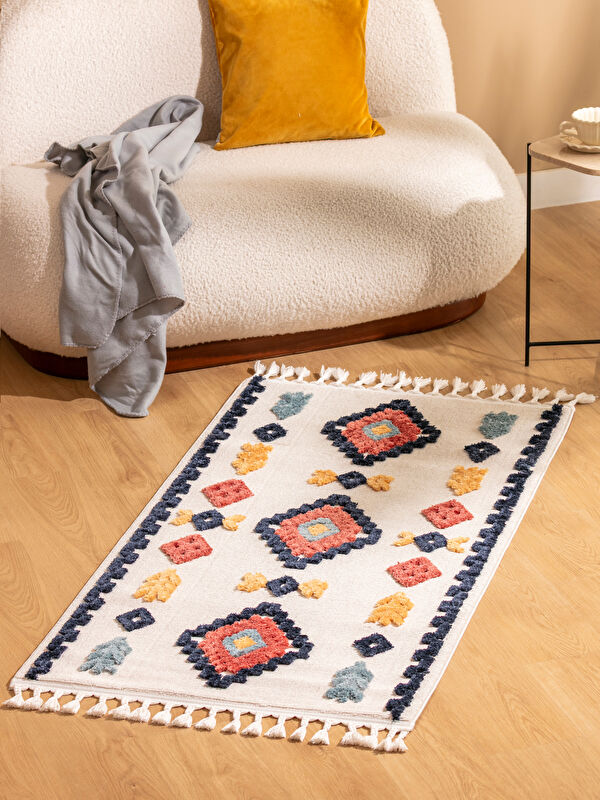 LCW HOME Nakışlı Püsküllü Halı 80x150 cm