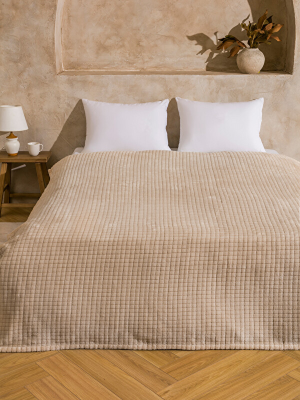 LCW HOME Çift Kişilik Pelüş Battaniye 200x220 cm