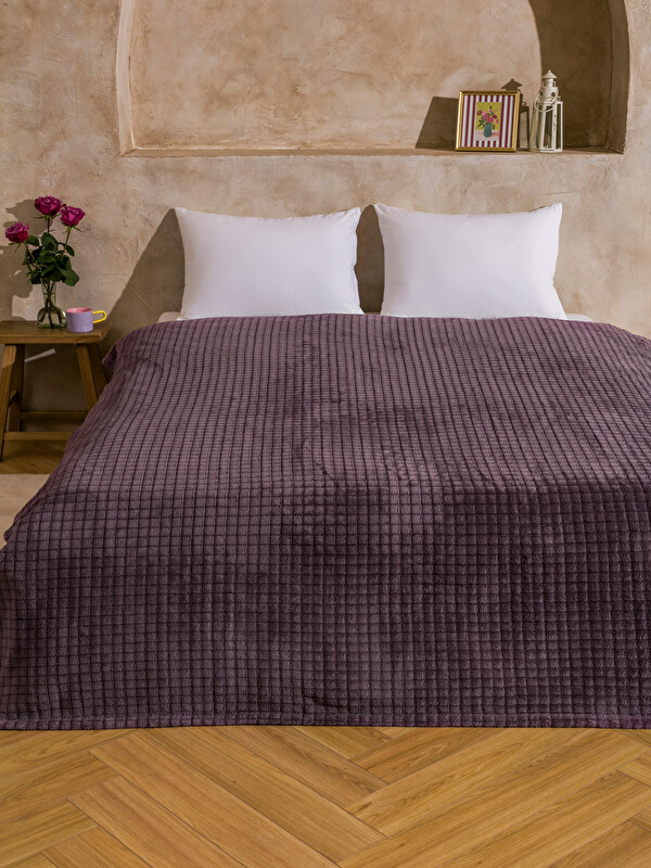 LCW HOME Çift Kişilik Pelüş Battaniye 200x220 cm
