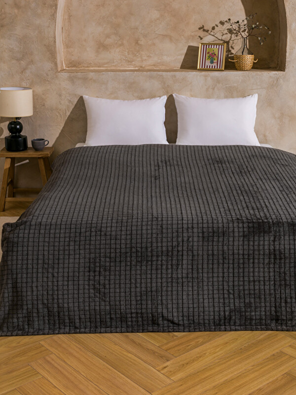 LCW HOME Çift Kişilik Pelüş Battaniye 200x220 cm