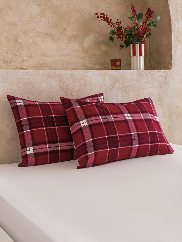 LCW HOME Plaid Patterned Pillowcase 2 Pack 50x70 Cm