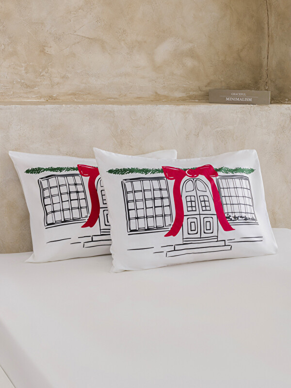 LCW HOME Yılbaşı Temalı Yastık Kılıfı 2'li 50x70 cm
