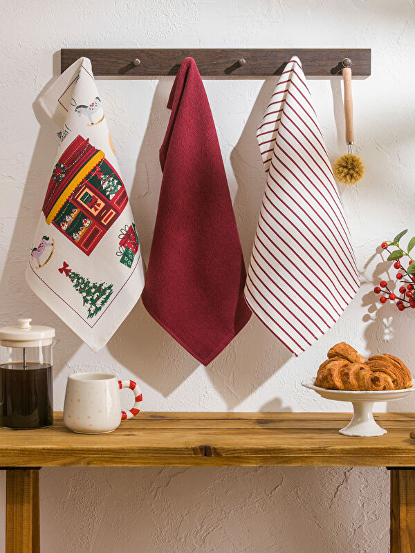 LCW HOME خاولی چای بۆ ساڵی نوێ ٣ دانە ٤٠x٥٠ سم