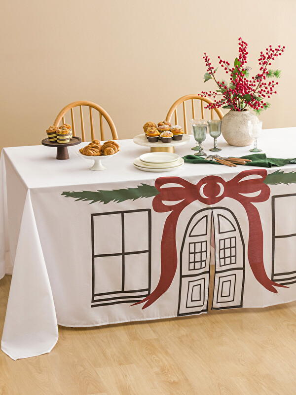 LCW HOME Yılbaşı Temalı Masa Örtüsü 300x300 cm