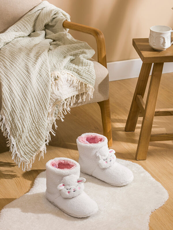 LCW STEPS Animal Figured Plush Women's Home Boot