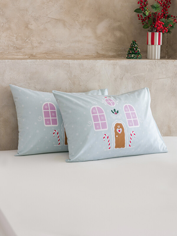 LCW HOME غطاء وسادة مطبوع بيت الكوكيز 2'لي 50x70 سم