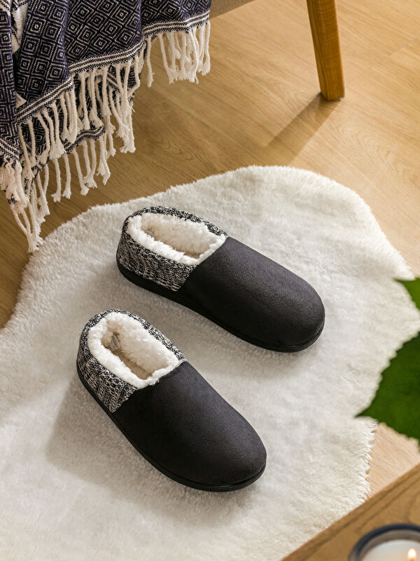 İçi Kürklü Erkek Ev Botu Panduf - Görsel 2