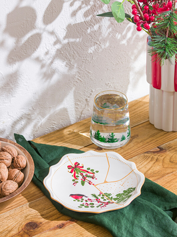 LCW HOME Тарілка з принтом ягід, порцелянова, 20 см