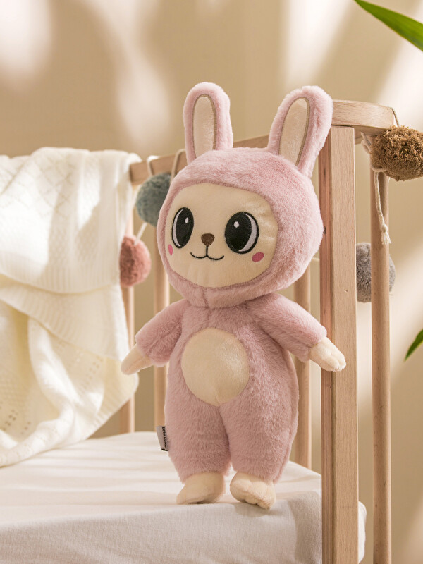 LCW HOME Pembe Tavşan Figürlü Pelüş Bebek Kırlent 41 cm - W5JO89Z1