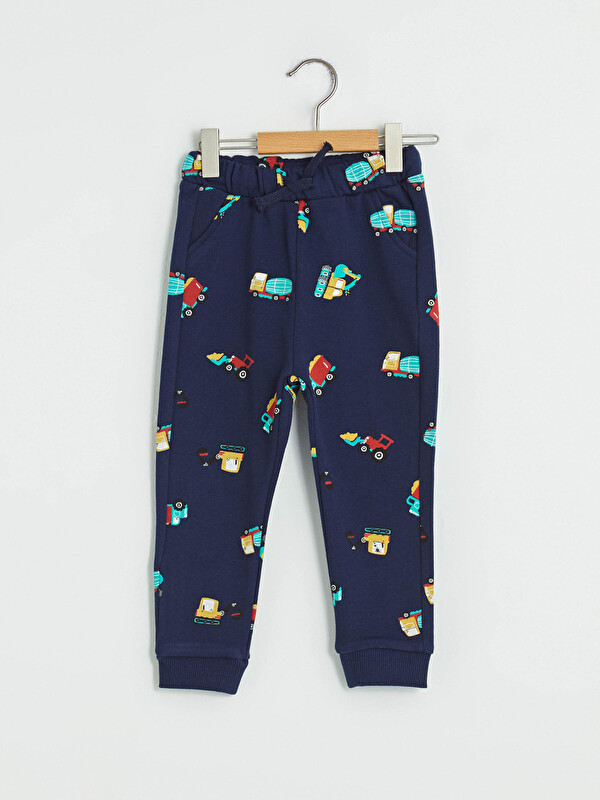 LCW baby Elastic Waist Printed Baby Boy Jogger Sweatpants