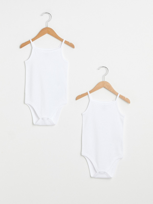 LCW baby Bébé Fille Body Coton à Boutons Pression Lot de 2