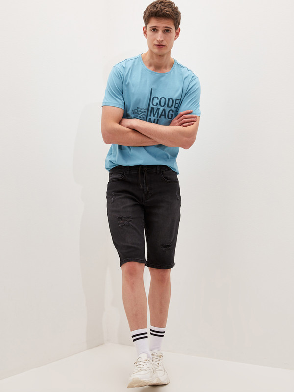 LCW Jeans شورت جينز رجالي بقصة عادية