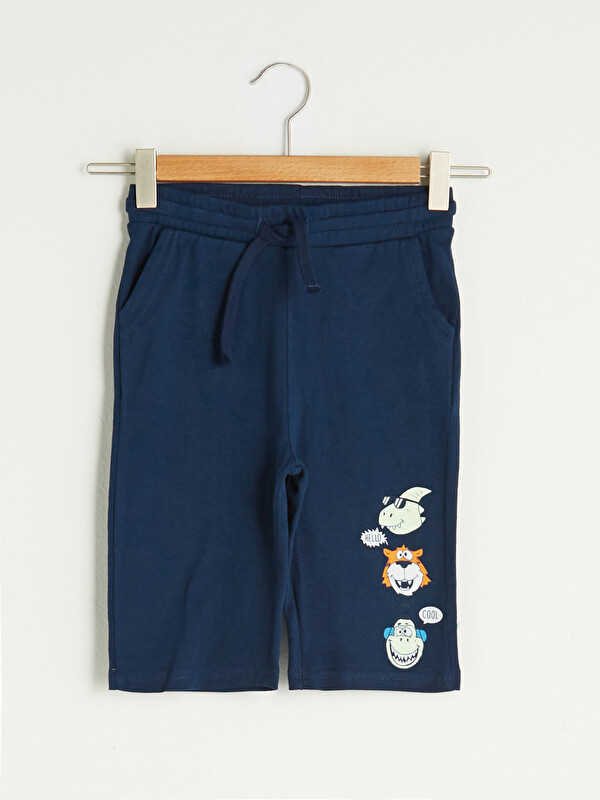 LCW Kids Short Roller Imprimé pour Garçons à Taille Élastiquée